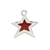 Silver Red Epoxy Star Charm-Watchus