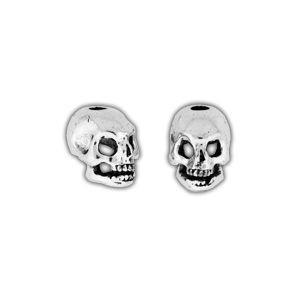 Skull Bead - 3mm Hole on Top and Bottom
