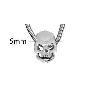Skull Bead - 5mm Hole on Side