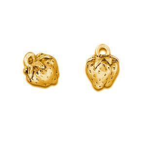 Strawberry Plated Gold Charms - C332G