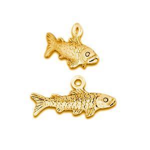 Trout Plated Gold Charms - C514G