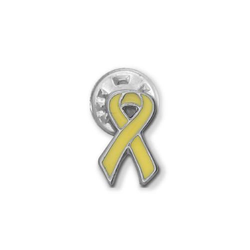 Yellow Sarcoma Ribbon Stick Pin-Watchus