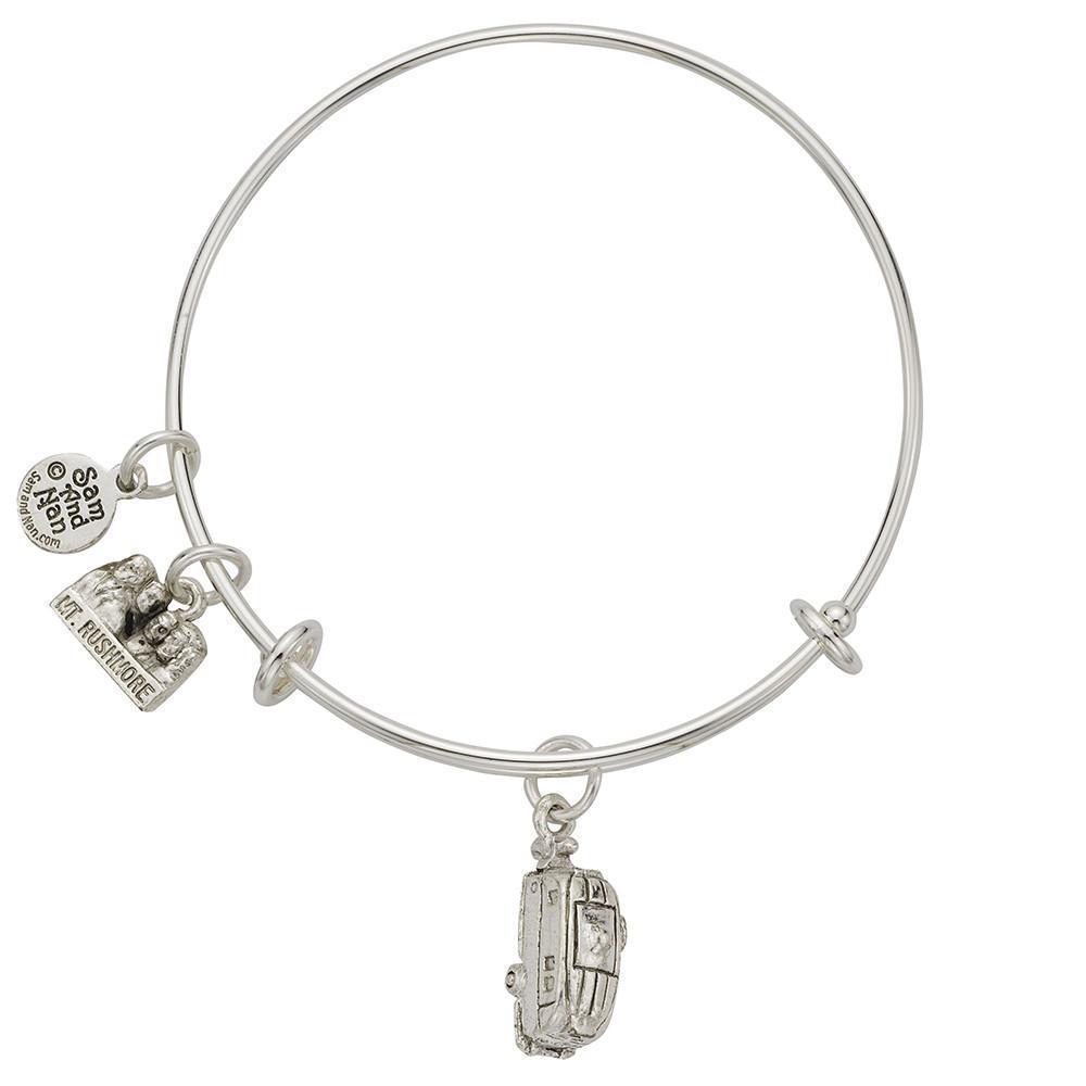 R.V. Bike Charm Bangle Bracelet-Watchus