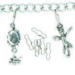 Silver Charm Clips… 12 pieces per bag-Watchus