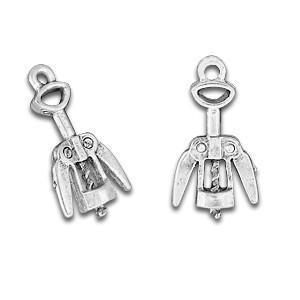 Silver Corkscrew Silver Charm-Watchus