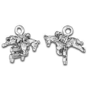 Silver English Rider Charm-Watchus
