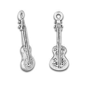Silver Guitar Charm-Watchus