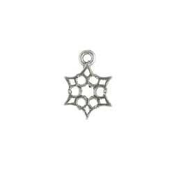 Silver Tiny Snowflake Charm.