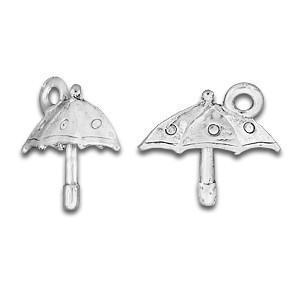 Silver Umbrella Charm-Watchus