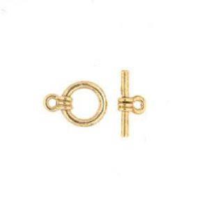 Small Gold Toggle Set 18 Karat Plated- Sold by the piece-Watchus