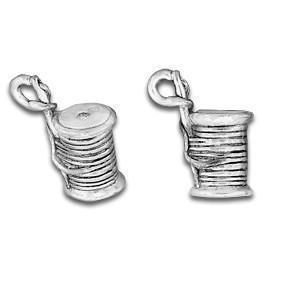 Spool of Thread silver Charm-Watchus
