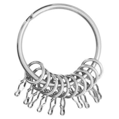 10 Charm Key Ring with Charm Clips-Watchus