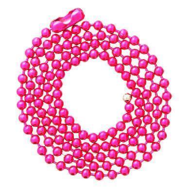 12 pieces - Hot Pink Ball Chain - 18 inches - Final Sale