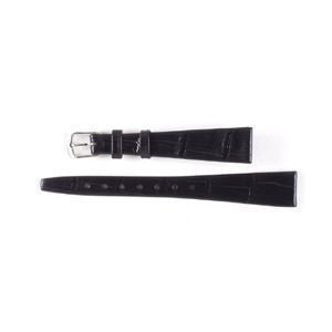14mm Italian Black Leather Embossed WatchBand-Watchus