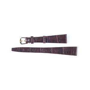 14mm Italian Brown Leather Embossed WatchBand-Watchus
