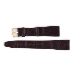 18mm Italian Black Leather Embossed Band-Watchus