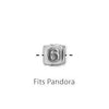 6 Number Bead - Fits Pandora Bracelets-Watchus