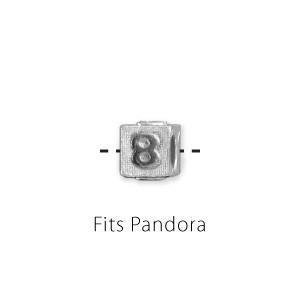 8 Number Bead - Fits Pandora Bracelets