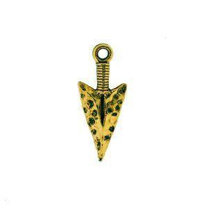 Arrow Head Gold Plated Charms