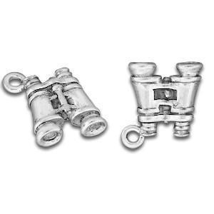 Binoculars Pewter Charm