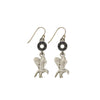 Black Flying Eagle Earrings-Watchus