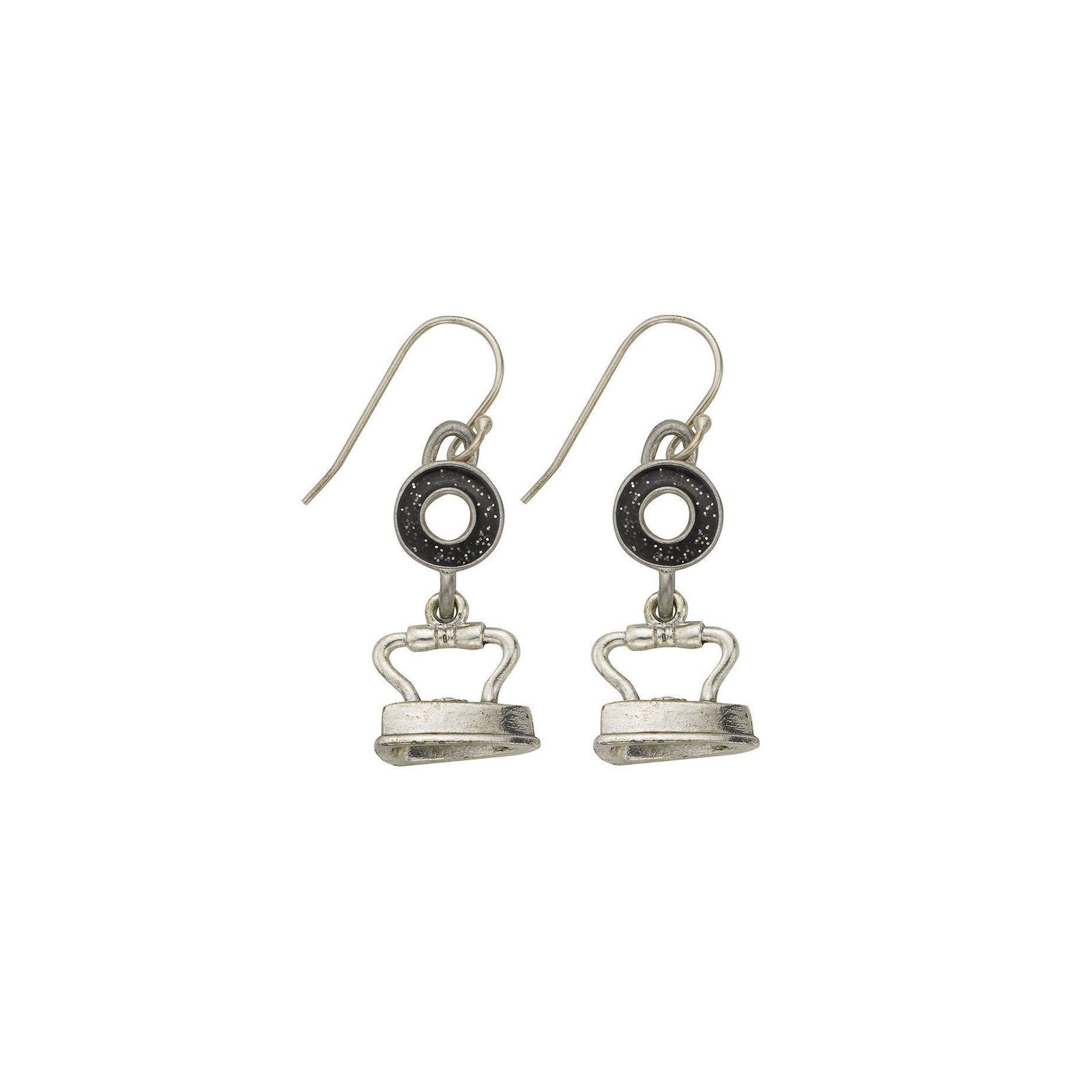 Black Iron Earrings-Watchus