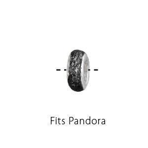 Black Spacer Beads Fit Pandora Bracelets-Watchus