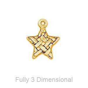 Blanket Weave Star Charms - C408G-Watchus