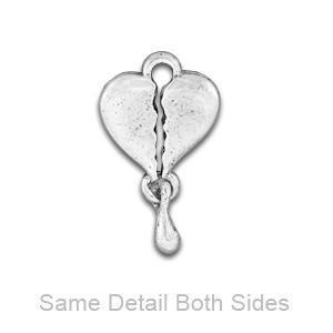 Small Sideways Heart Charm