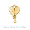 Bleeding Heart Gold Plated Charm-Watchus