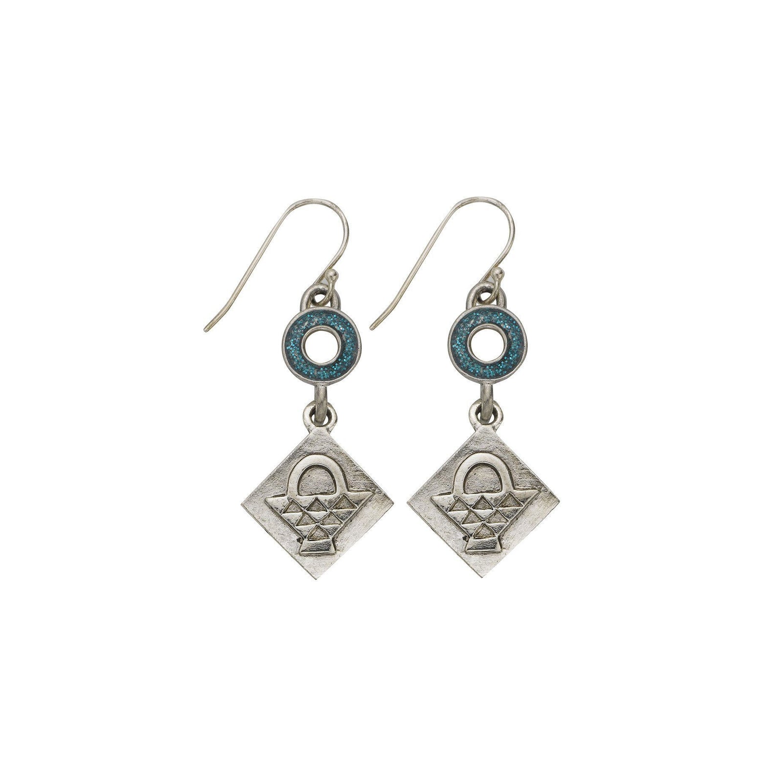 Blue Basket Earrings-Watchus