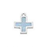 Blue Epoxy Cross Charm-Watchus