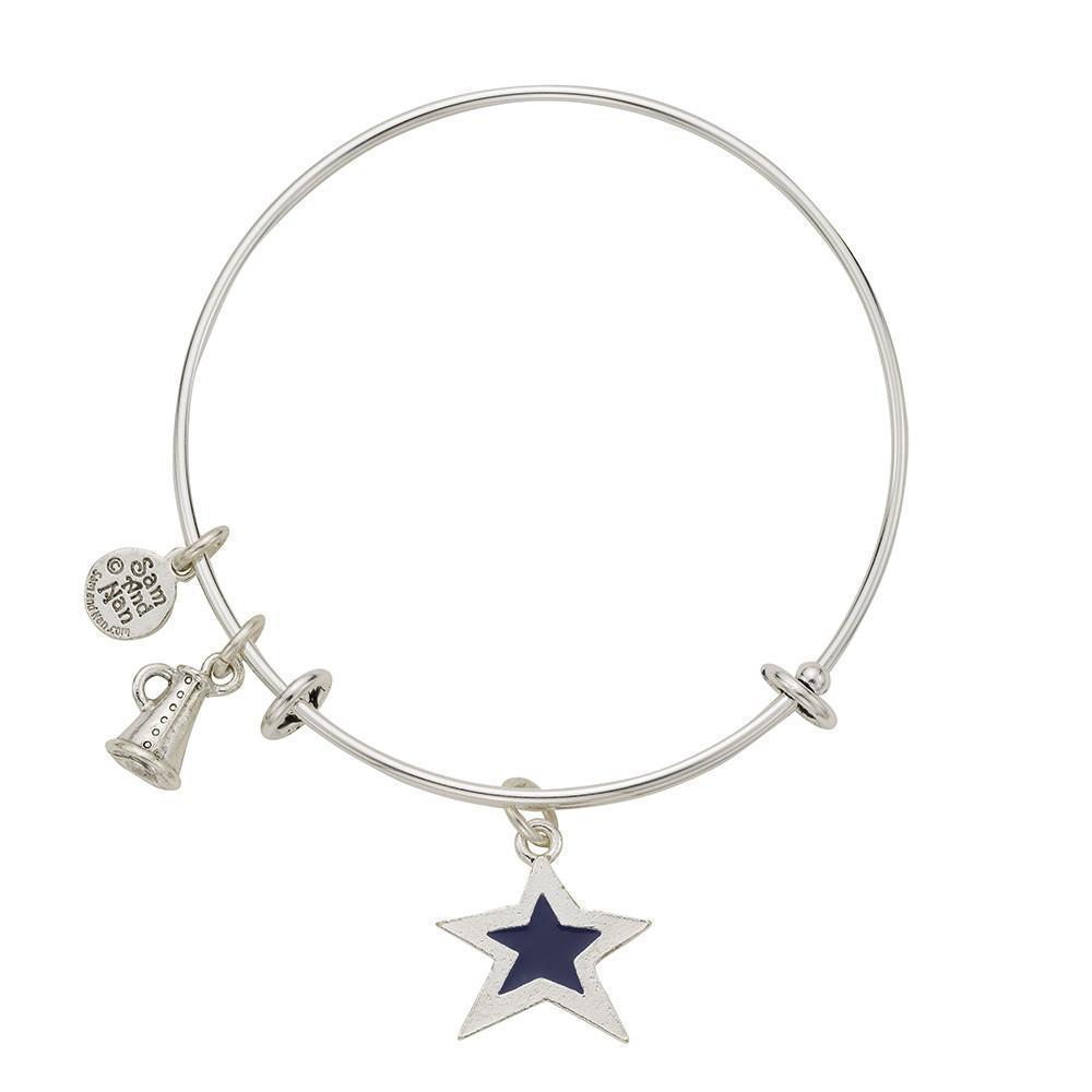 Blue Star Megaphone Bangle Bracelet-Watchus