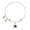 Blue Star Puff Star Bangle Bracelet-Watchus