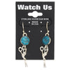 Blue Stork Scissor Earrings-Watchus