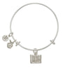 Book Apple Charm Bangle Bracelet-Watchus