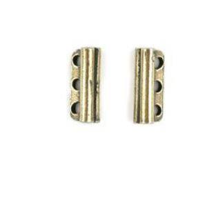 Brass 3- Hole Bead Bar 18mm