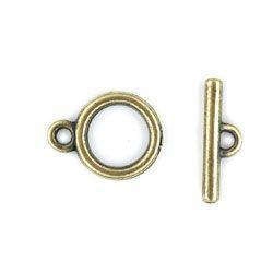 Brass Plain Toggle Set