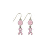 Breast Cancer Earrings Pink-Watchus