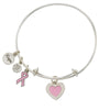 Breast Cancer Pink Bangle Bracelet-Watchus