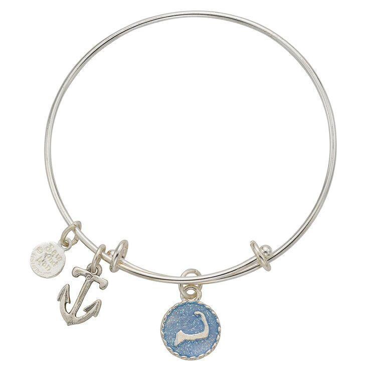 Cape Cod Anchor Bangle Bracelet-Watchus