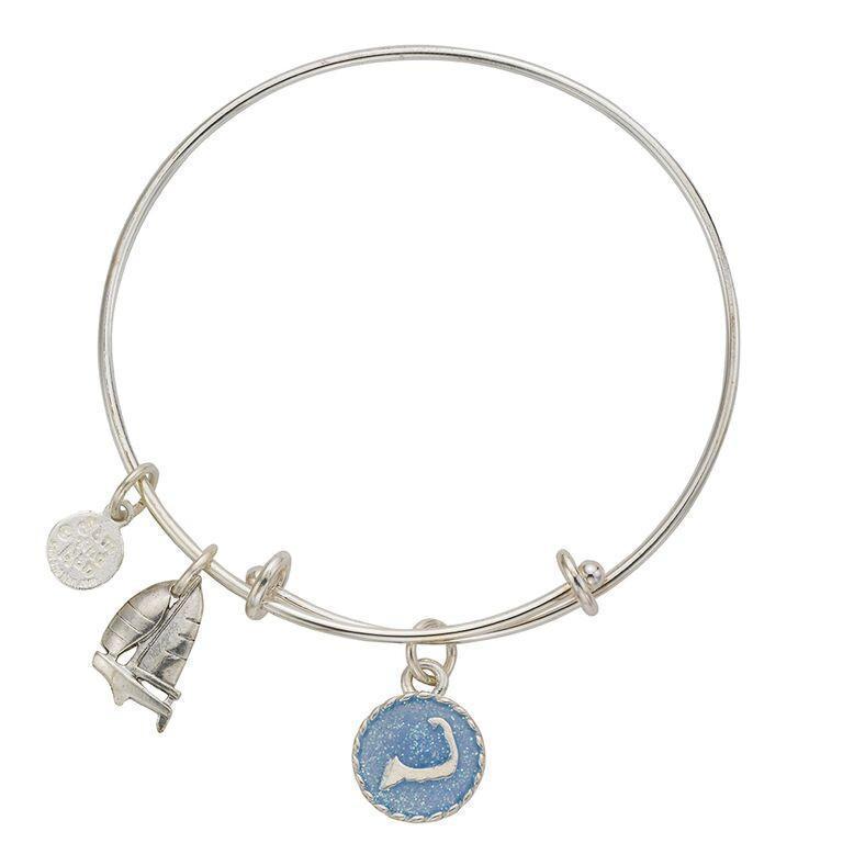 Cape Cod Sailboat Bangle Bracelet-Watchus