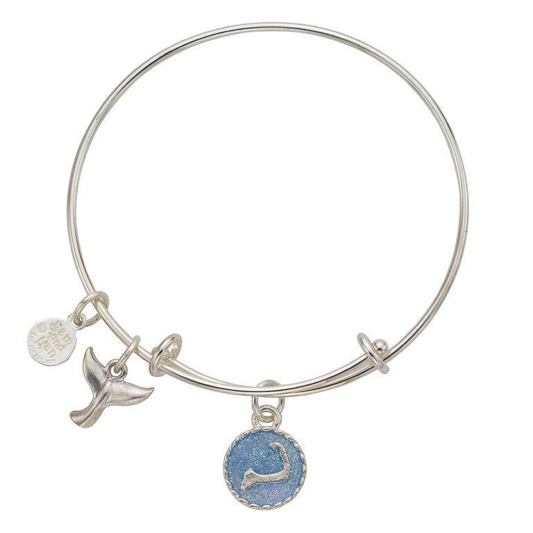 Cape Cod Whale Tail Bangle Bracelet-Watchus