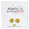 Carded Gold Plated Rose Buttons - 2 Pack-Watchus