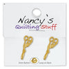 Carded Gold Plated Scissors Buttons - 2 Pack-Watchus