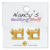 Carded Gold Plated Sewing Machine Buttons - 2 Pack-Watchus