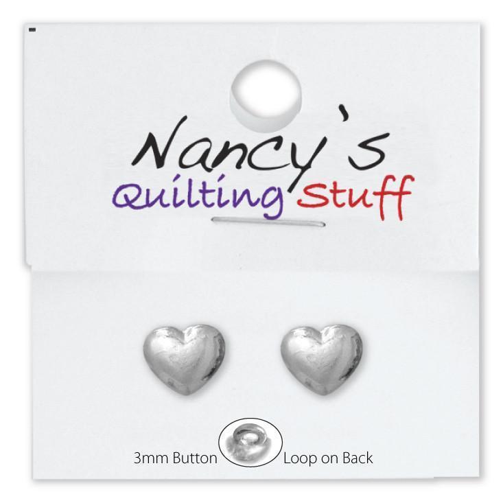 Carded Small Heart Buttons - 2 Pack-Watchus
