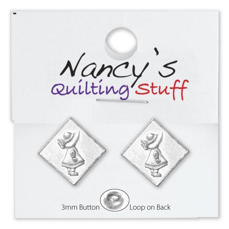 Carded Sunbonnet Sue Buttons - 2 Pack-Watchus