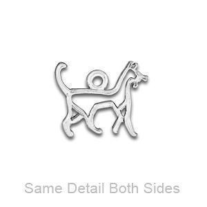 1 Stainless Steel Cat Charm SC6880 