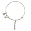 Cheerleader Star Charm Bangle Bracelet-Watchus